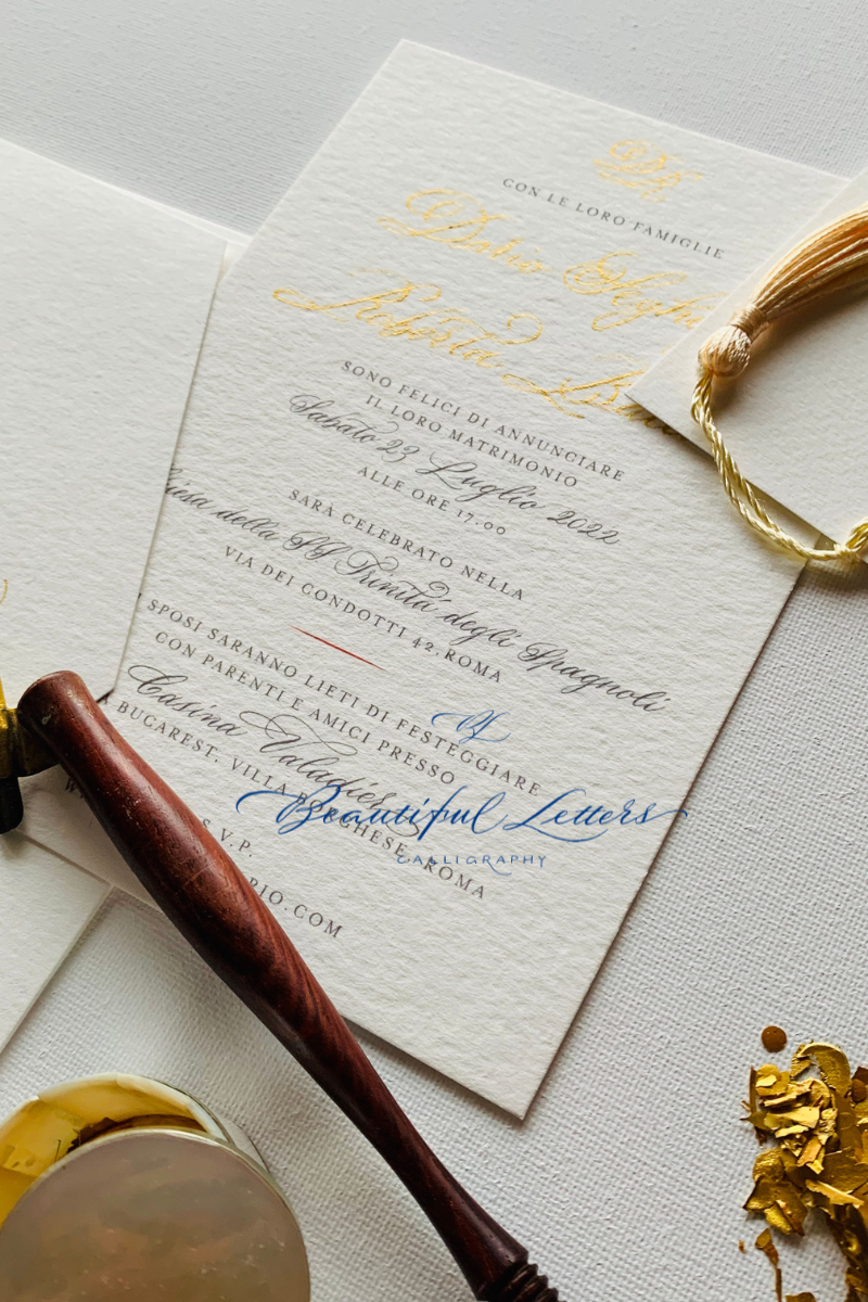 Beautiful Letters Invitations Design Calligraphy