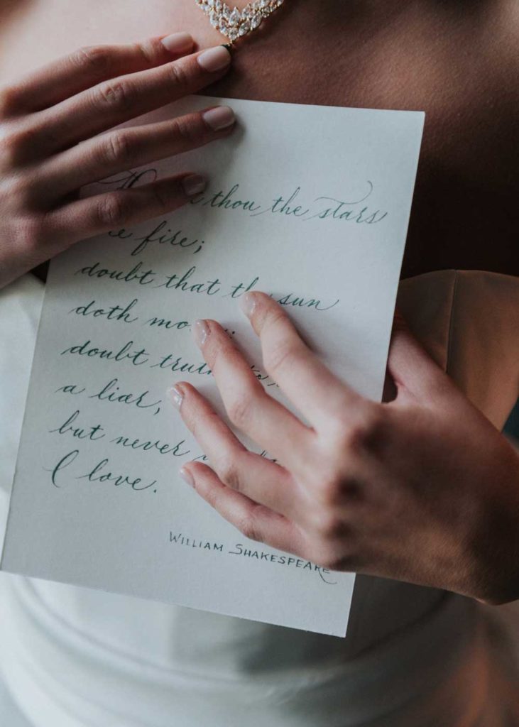 Invitations Calligrahy Wedding Suite Hand Made