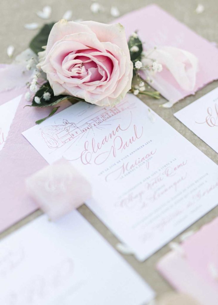 Pastel wedding invitations 2