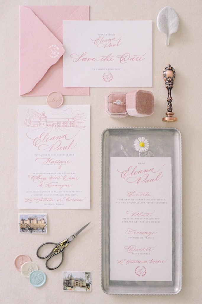 Pastel wedding invitations 5