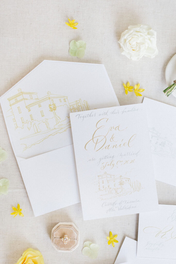 wedding invitations calligraphy