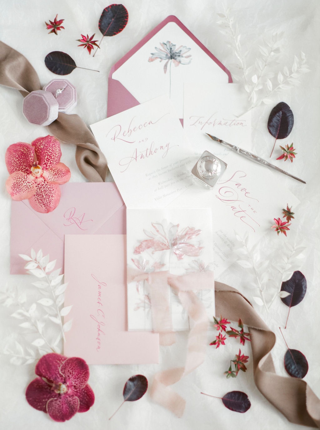 Pink and Gold Lake Como