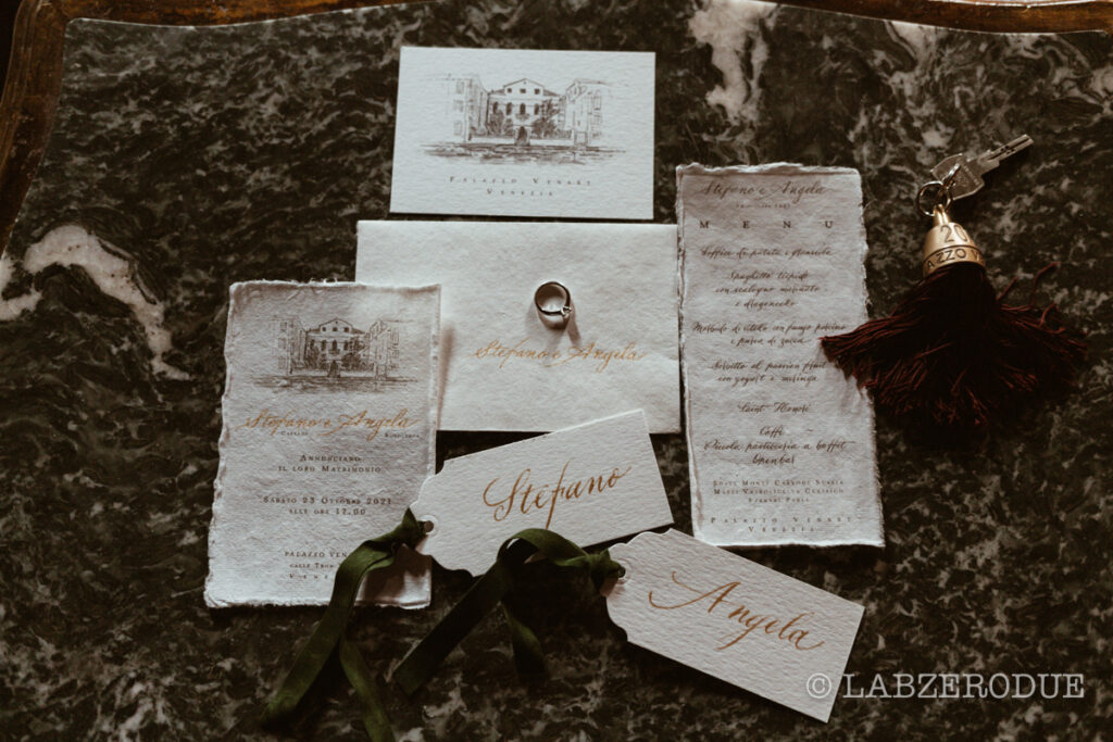 Wedding Suite Calligraphy in Venice